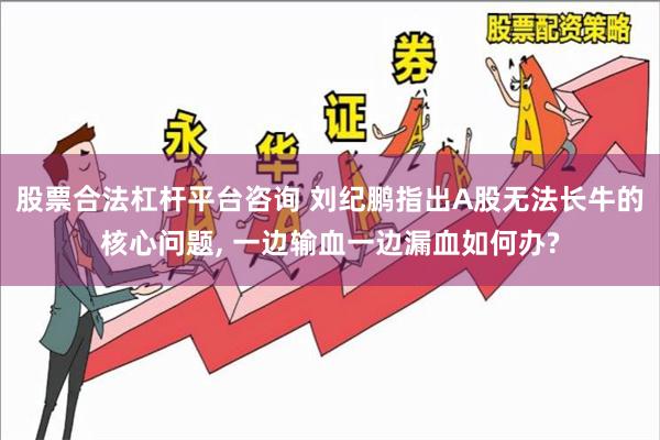 股票合法杠杆平台咨询 刘纪鹏指出A股无法长牛的核心问题, 一边输血一边漏血如何办?