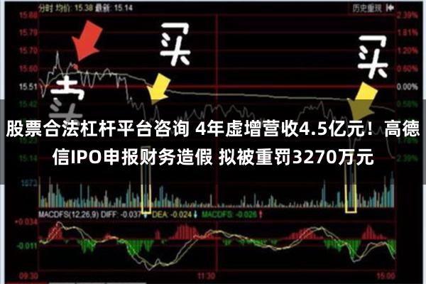 股票合法杠杆平台咨询 4年虚增营收4.5亿元！高德信IPO申报财务造假 拟被重罚3270万元